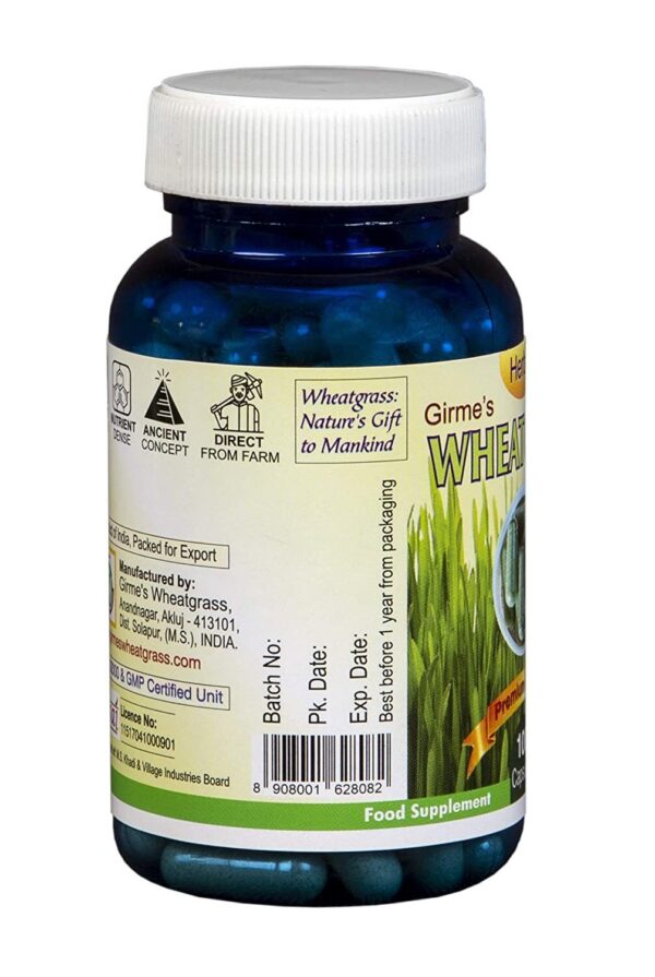 Wheatgrass 400mg Capsules x 100