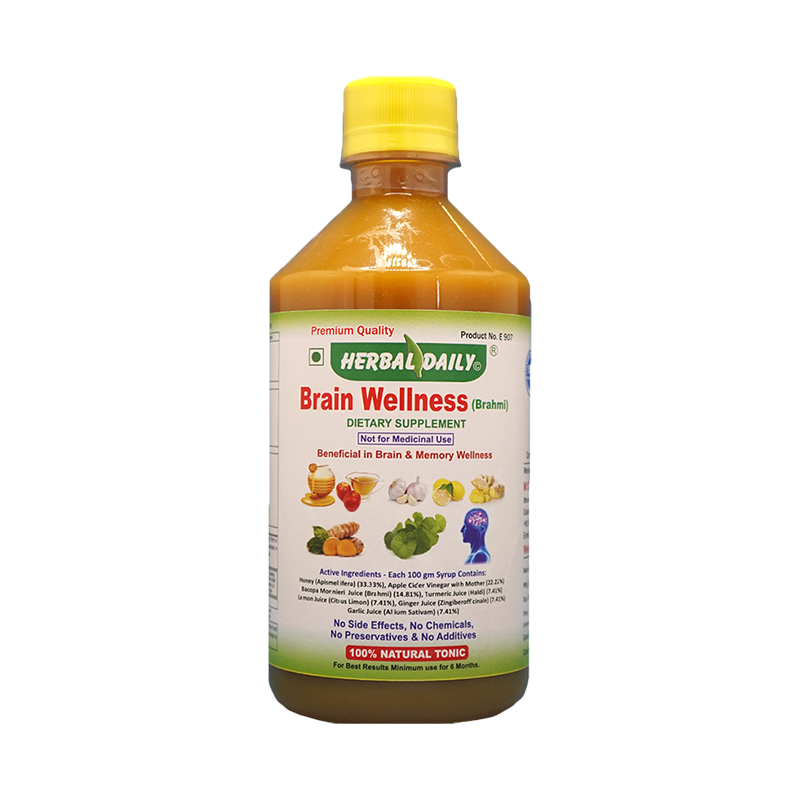 Brain Wellness Bacopa Monniere is an herb known by many names, including water hyssop, brahmi, herb of grace and Indian pennywort. Ayurvedic Medicine has long used this plant to improve memory and cognition. Naturally combined with honey, apple cider vinegar, turmeric, lemon, ginger and garlic juices by a trusted manufacturer with no additives or preservatives.