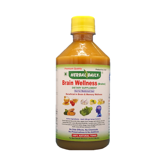 Brain Wellness Bacopa Monniere is an herb known by many names, including water hyssop, brahmi, herb of grace and Indian pennywort. Ayurvedic Medicine has long used this plant to improve memory and cognition. Naturally combined with honey, apple cider vinegar, turmeric, lemon, ginger and garlic juices by a trusted manufacturer with no additives or preservatives.