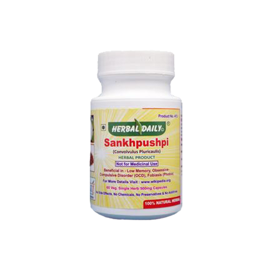 Sankhpushpi (Confulvulus Pluricaulis) Herbal Product.