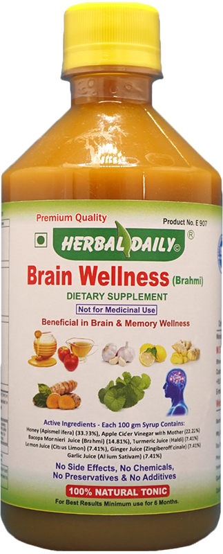 Brain Wellness Bacopa Monniere is an herb known by many names, including water hyssop, brahmi, herb of grace and Indian pennywort. Ayurvedic Medicine has long used this plant to improve memory and cognition. Naturally combined with honey, apple cider vinegar, turmeric, lemon, ginger and garlic juices by a trusted manufacturer with no additives or preservatives.